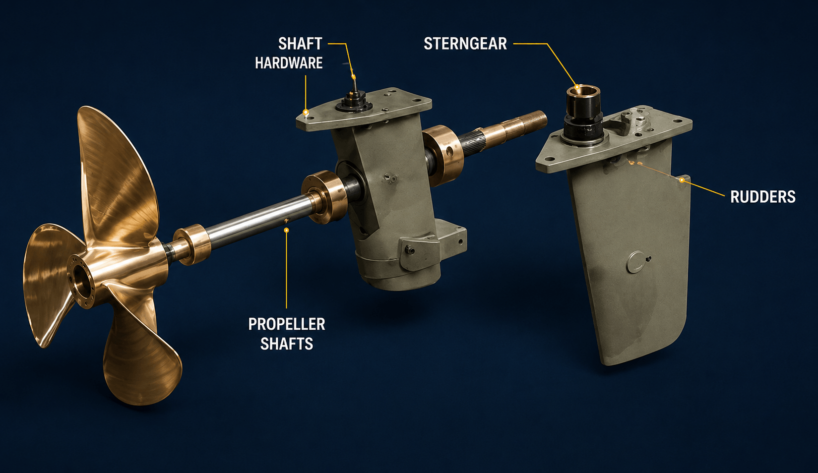 Michigan Wheel sterngear and propulsion system