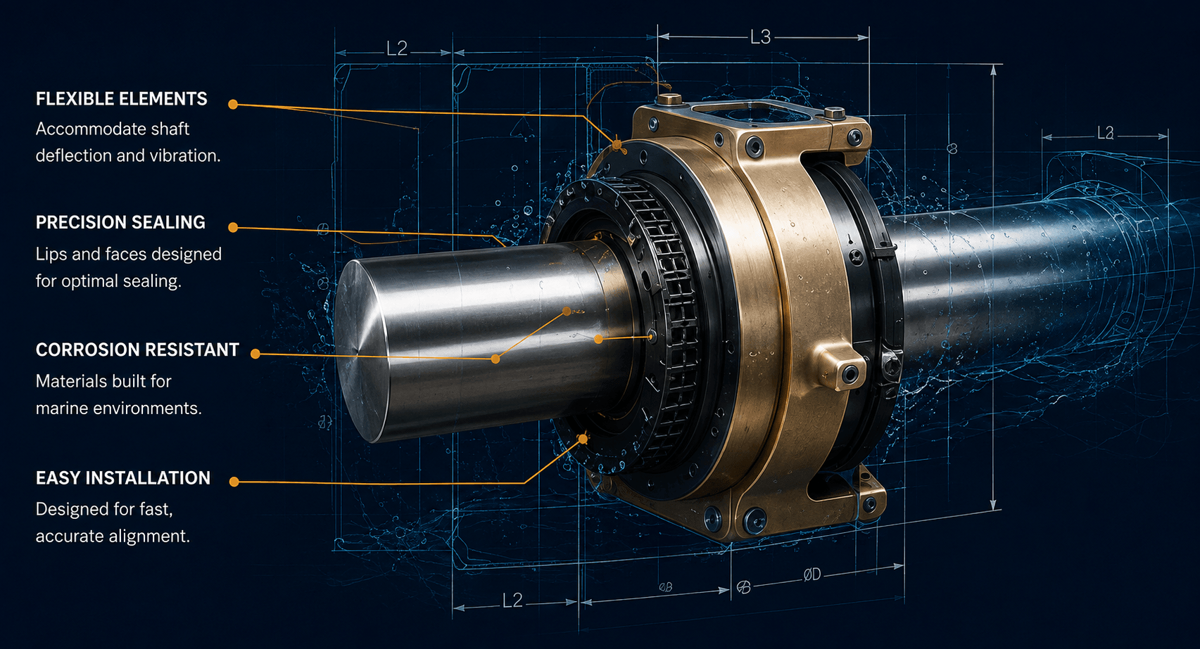 Tides Marine shaft seal system